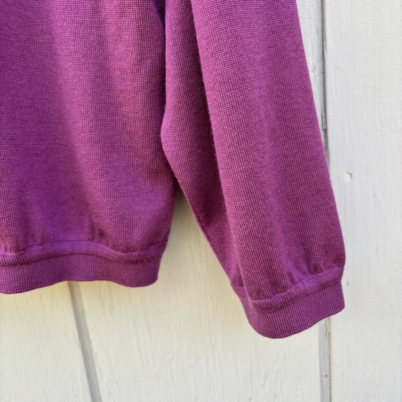 VITTORIO ROCCHETTI—Milano—Purple Polo Pullover—Men’s M—75% Wool—Made in USA—VG+ - Picture 5 of 13